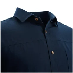 Aclima - LeisureWool Woven Herre Uldskjorte // Navy Blå