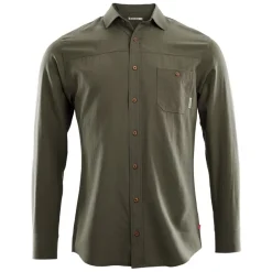Aclima - LeisureWool Woven Herre Uldskjorte // Ranger Green