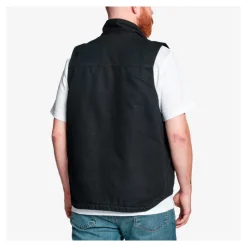 Carhartt - Washed Duck Lined Mock Neck Vest // Sort