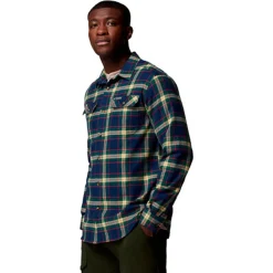 Columbia - Flare Gun Stretch Flannel Langærmet Herre Skjorte // Navy