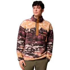 Columbia - Helvetia II Printed Half Snap Fleece Pullover // Camel Brown Sisters
