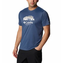Columbia - Hike Graphic SS Herre T-shirt // Blå