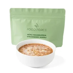 Food Force - Müsli Med Jordbær 100 g (371 kcal)