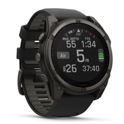 Garmin - Fenix 8 Sapphire Solar 51 mm Pebble Grey GPS Ur
