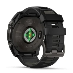 Garmin - Fenix 8 Sapphire Solar 51 mm Pebble Grey GPS Ur