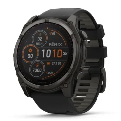 Garmin - Fenix 8 Sapphire Solar 51 mm Pebble Grey GPS Ur