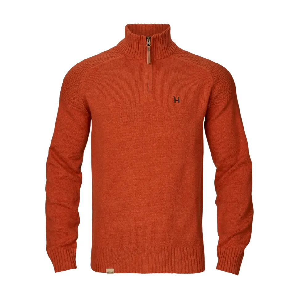 Härkila - Vincent Merino Half Zip Pullover // Bombay Brown