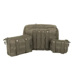Mil-Tec - Mesh Pouch Sæt (3 pak) // Olivengrøn