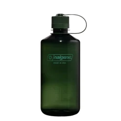 Nalgene - Narrow Mouth Sustain Drikkeflaske 1L // Mørkegrøn