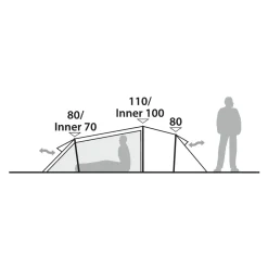 Robens Roamer 2 LW 2-Personers Telt // Lys grøn