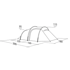 Robens Roamer 3 LW 3-Personer Telt / Lys grøn