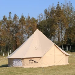 Sunny Hiker - Bomuld Large 10-personers Klokketelt // Beige