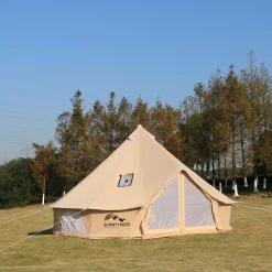 Sunny Hiker - Bomuld Large 10-personers Klokketelt // Beige