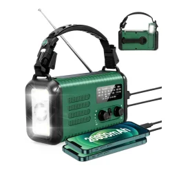 Sunny Hiker - Nødradio m. Powerbank 20.000 mAh