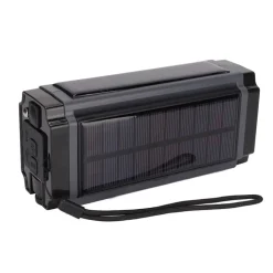 Sunny Hiker - Nødradio m. Powerbank 5.000 mAh (Kan bruge 3xAAA Batterier) // Sort