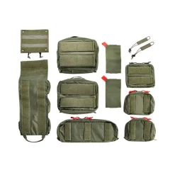 Tasmanian Tiger - Modular Medic Insert Transparent Pouches 30VL // Olivengrøn