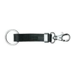Victorinox - Nøglevedhæng i sort læder m. karabinhage