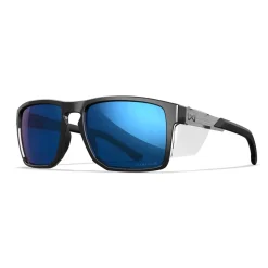 Wiley X - APEX Captivate Solbriller // Pol Blue Mirror - Gloss Black Frame