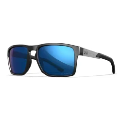 Wiley X - APEX Captivate Solbriller // Pol Blue Mirror - Gloss Black Frame