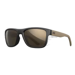 Wiley X - OVATION Solbriller // Captivate Pol Tungsten Mirror - Matte Black/Tan Frame