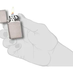 Zippo - Slim Brushed Chrome Lighter